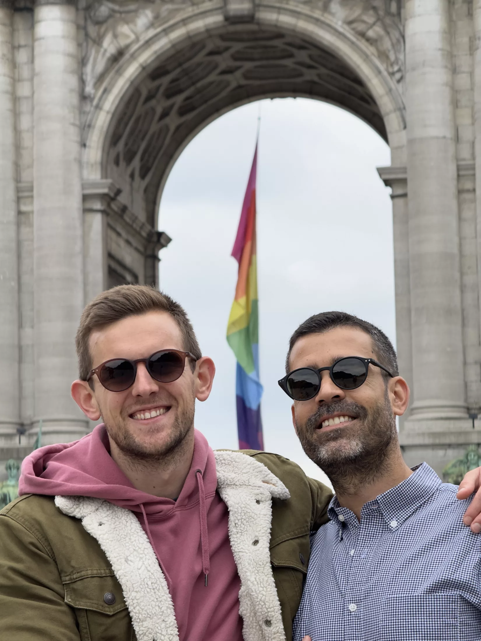 Matthieu and Sébastien at Brussels Pride